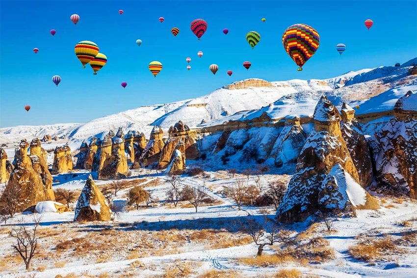 Cappadocia weather by seasons - spring and fall view