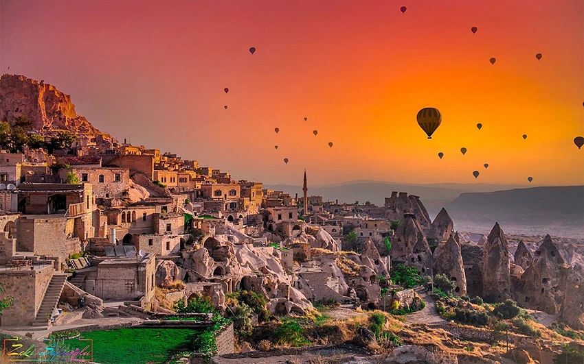 Cappadocia panoramic landscape view