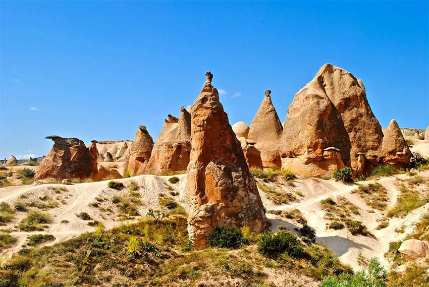 Devrent Valley overview landscape with rock formations