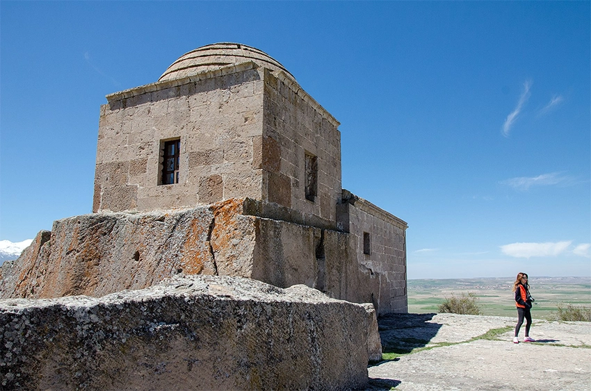 Yüksek Church Analipsis hilltop chapel with panoramic views of Mount Hasan