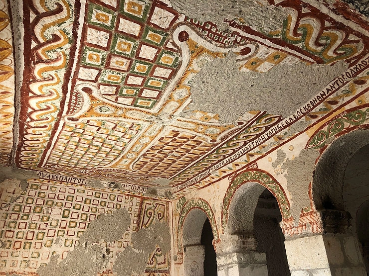 Fresco remains inside Saint Basil Church