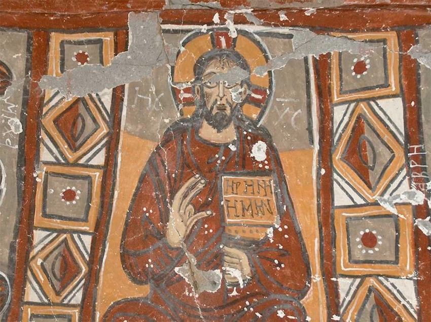 Snake Church fresco example in Göreme Valley